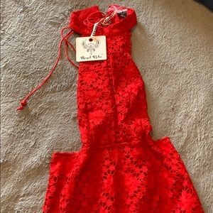 Hello Molly Red Lace Dress